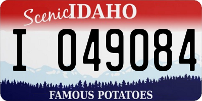 ID license plate I049084