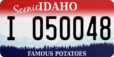 ID license plate I050048