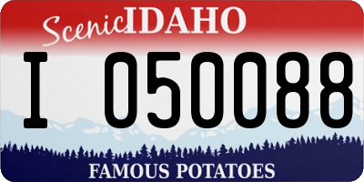 ID license plate I050088