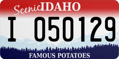 ID license plate I050129