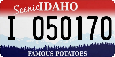 ID license plate I050170