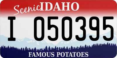 ID license plate I050395