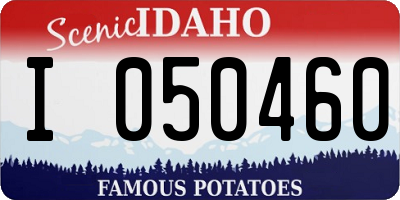 ID license plate I050460