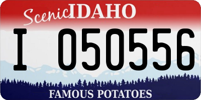 ID license plate I050556