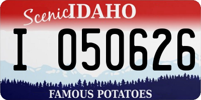 ID license plate I050626