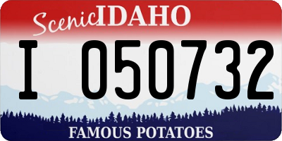 ID license plate I050732