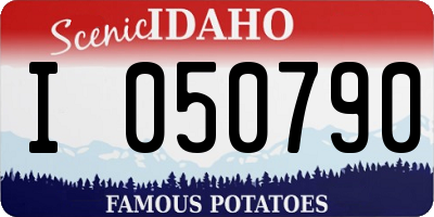 ID license plate I050790