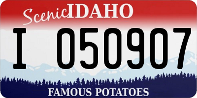 ID license plate I050907