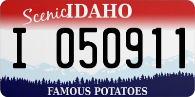 ID license plate I050911