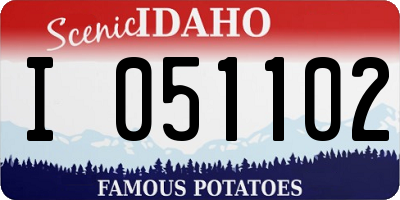 ID license plate I051102