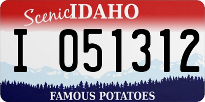 ID license plate I051312