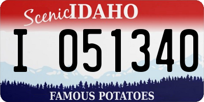 ID license plate I051340