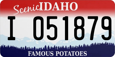 ID license plate I051879