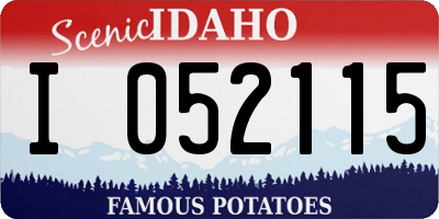 ID license plate I052115