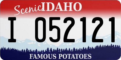 ID license plate I052121