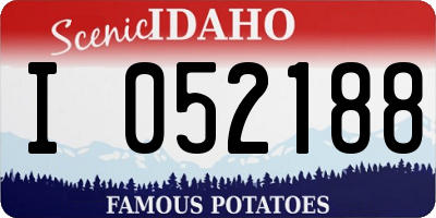ID license plate I052188