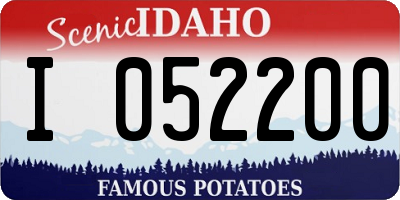 ID license plate I052200