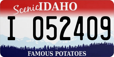 ID license plate I052409