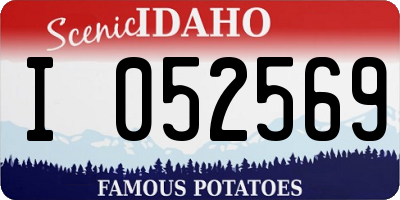 ID license plate I052569