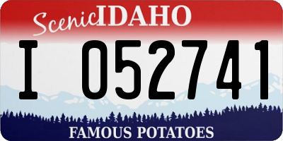 ID license plate I052741