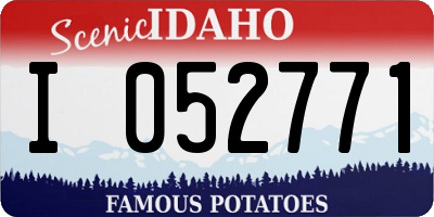 ID license plate I052771