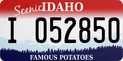 ID license plate I052850