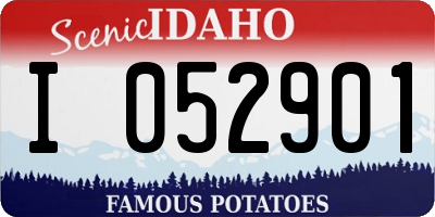 ID license plate I052901