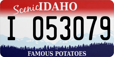 ID license plate I053079