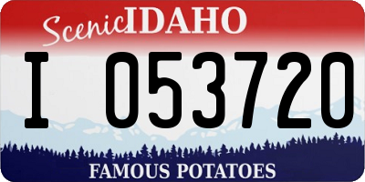 ID license plate I053720
