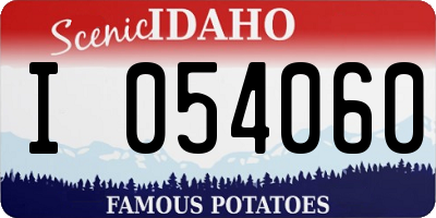 ID license plate I054060