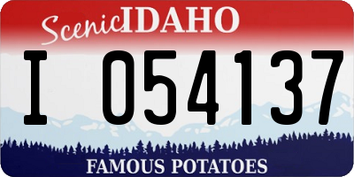 ID license plate I054137