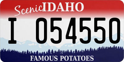 ID license plate I054550