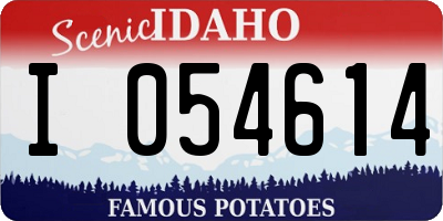 ID license plate I054614