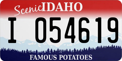 ID license plate I054619