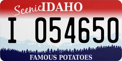 ID license plate I054650