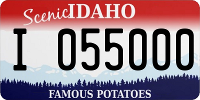 ID license plate I055000