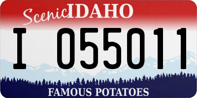 ID license plate I055011