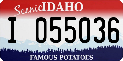 ID license plate I055036