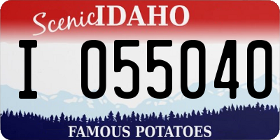 ID license plate I055040