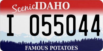 ID license plate I055044