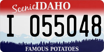 ID license plate I055048
