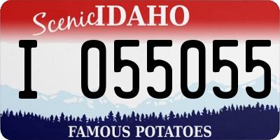ID license plate I055055