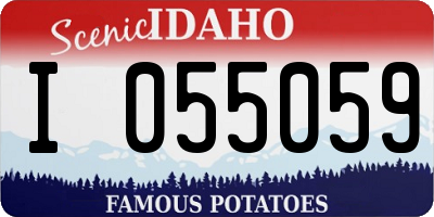 ID license plate I055059