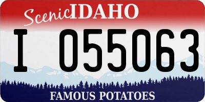 ID license plate I055063
