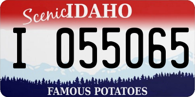 ID license plate I055065