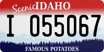 ID license plate I055067