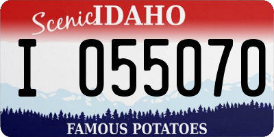 ID license plate I055070