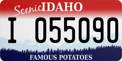 ID license plate I055090