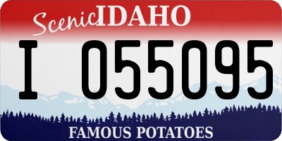 ID license plate I055095