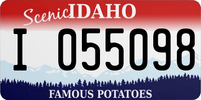 ID license plate I055098